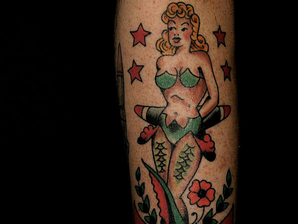 Πράσινο γοργόνα τατουάζ