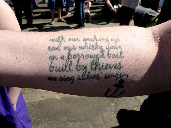 Sea Poetry Tattoo