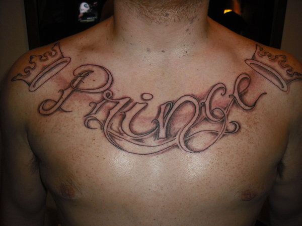 Princely Lettering Tattoo