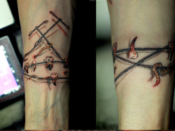 Ανατριχιαστικά βραχιόλια τατουάζ