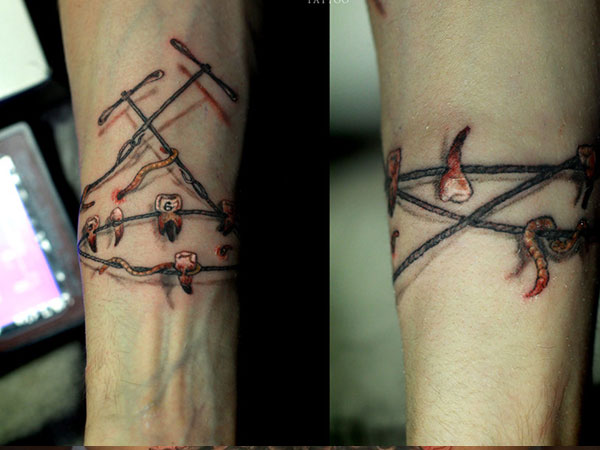 Tatouages ​​​​de bracelet effrayants