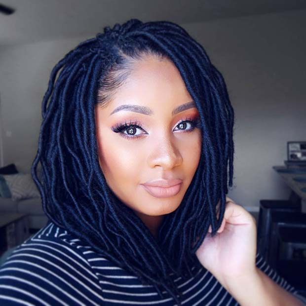 Sleek Faux Locs Bob