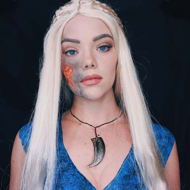 Daenerys Targaryen για μοναδικές ιδέες μακιγιάζ αποκριών που πρέπει να δοκιμάσετε