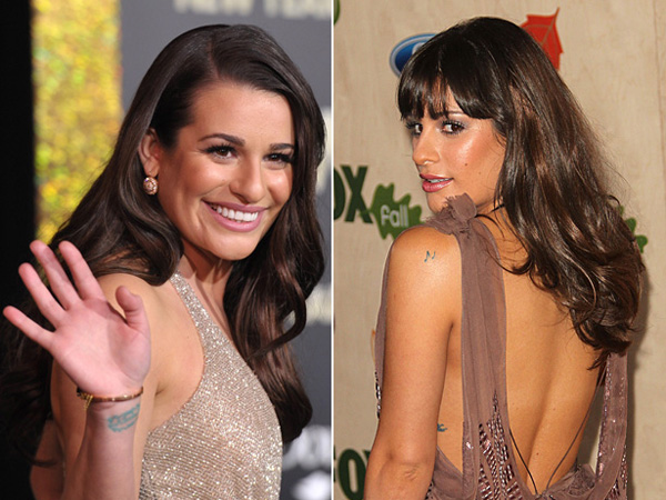 Lea Michele Tatouages ​​Cool