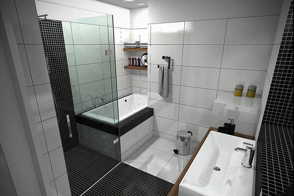 Petite salle de bain design