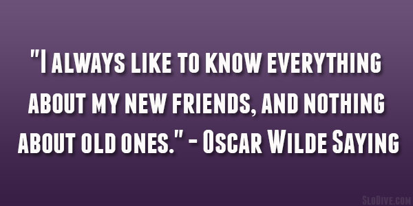 dicton d'Oscar Wilde