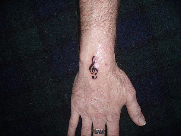 Tatouage de note de musique