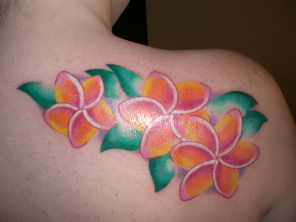 Φωτεινό τατουάζ Plumeria