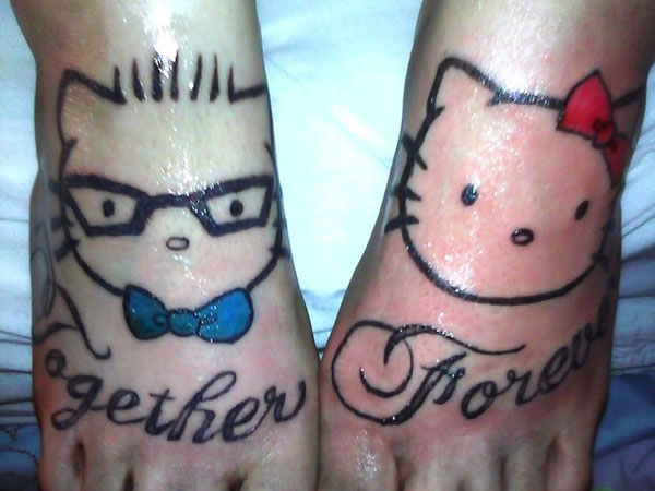 Tatouages ​​Mignons Hello Kitty