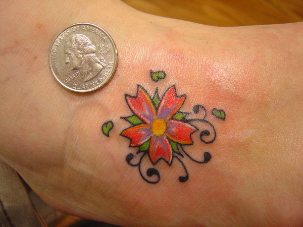 Flower Vibrance Tattoo