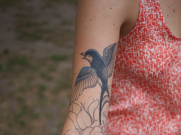 Tatouage Oiseau Bleu