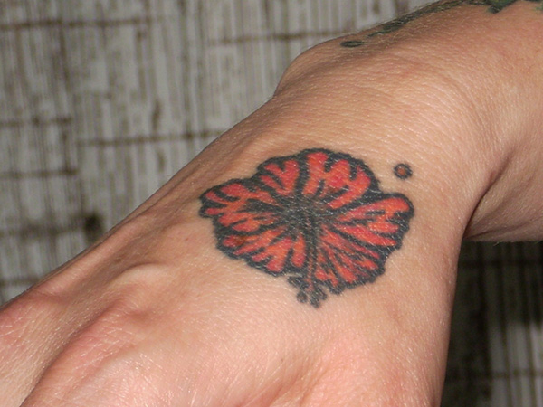 Απλό Hibiscus Flower Tattoo