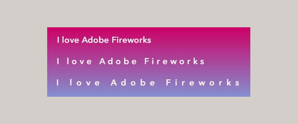 Kerning טקסט ב- Adobe Fireworks