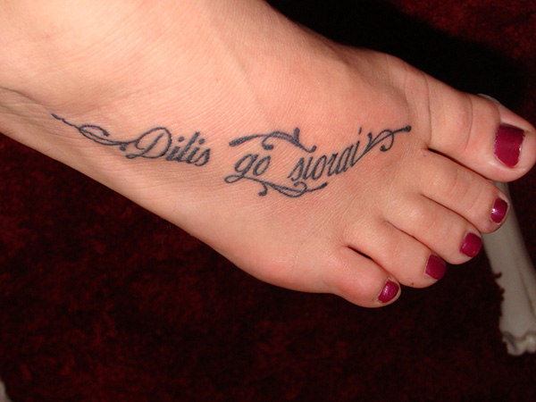 Tatouages ​​​​gaéliques des pieds