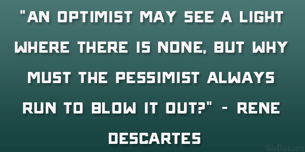 Pessimiste toujours