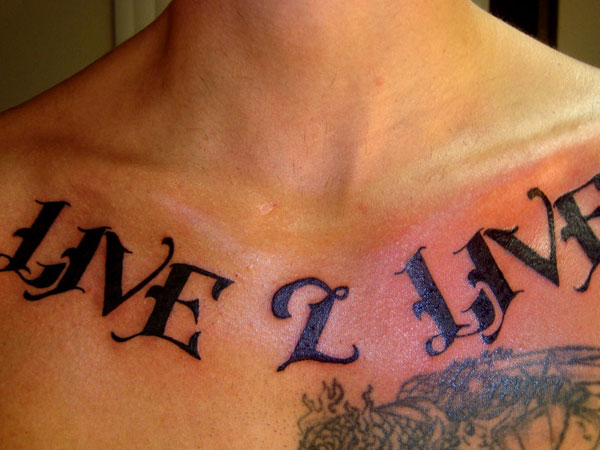 Old Font Word Tattoo