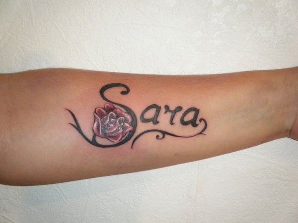 Mot Tatouage Rose