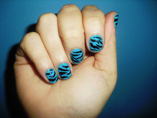 Cyan Zebra Design