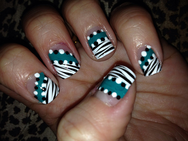 Zebra And Polka Dots Design