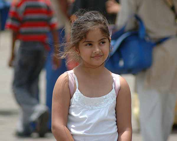 Coiffure de fille indienne