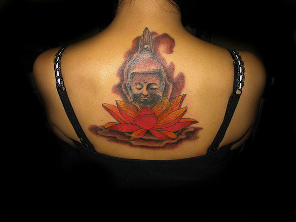 Tatouage Lotus Bouddha