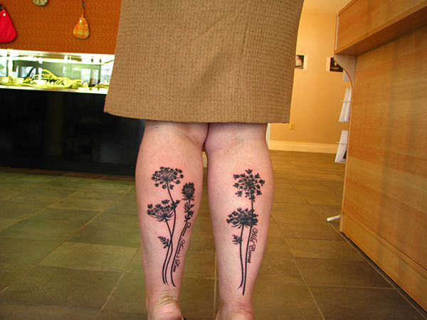 Δαντέλα λουλούδια τατουάζ