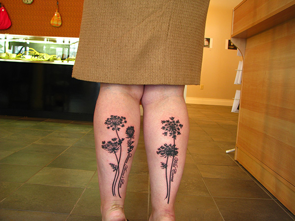 Tatouage De Fleurs De Dentelle