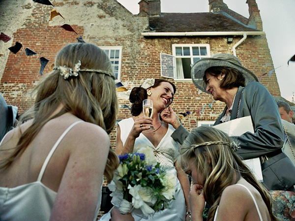 Coiffure de jour de mariage mature