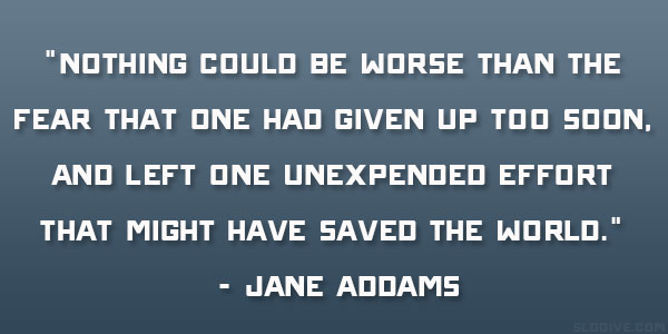 Citation de Jane Addams