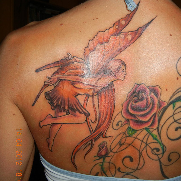 Tatouage Fée Orange