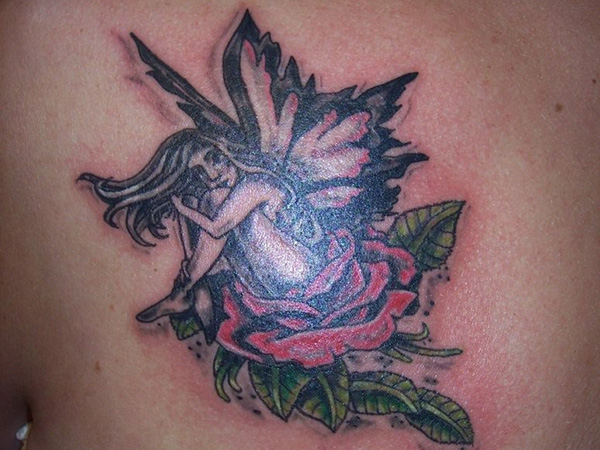 Tatouage Fée Rose