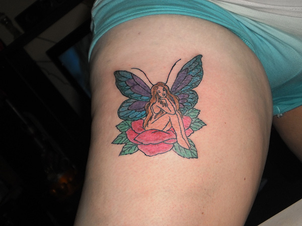 Tatouage Fée Papillon