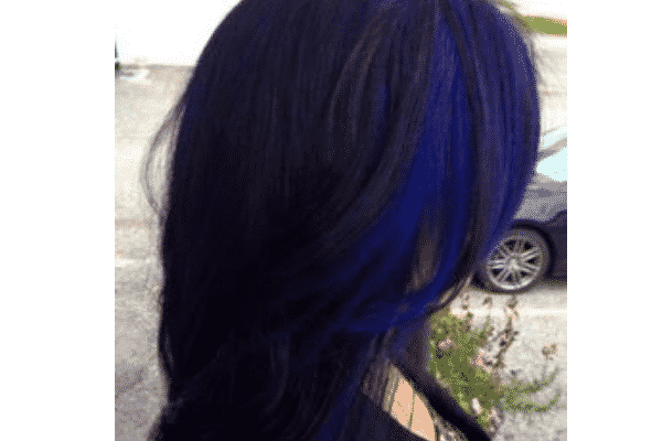 cheveux bleus