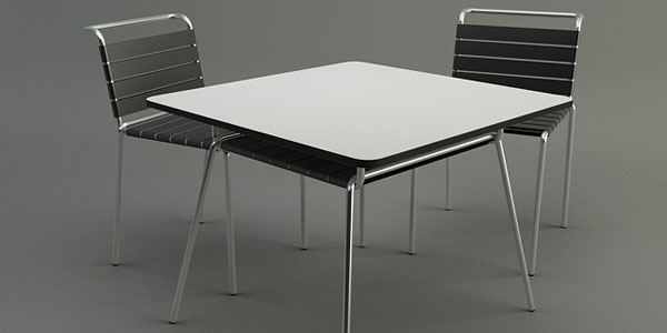 Comment modéliser une table et une chaise avec 3ds Max