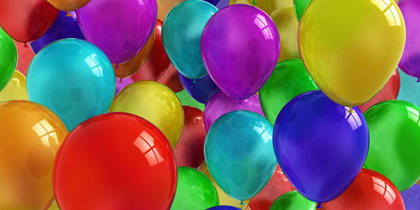 Ballons d'anniversaire 3D