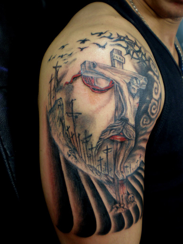 Τατουάζ Jesus Illusion Tattoo