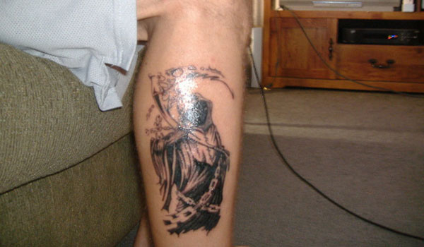 Calf Tattoo