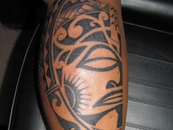 Tattal Leg Tattoo