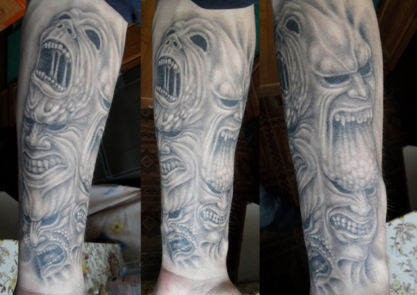 Demons Arm Tattoo
