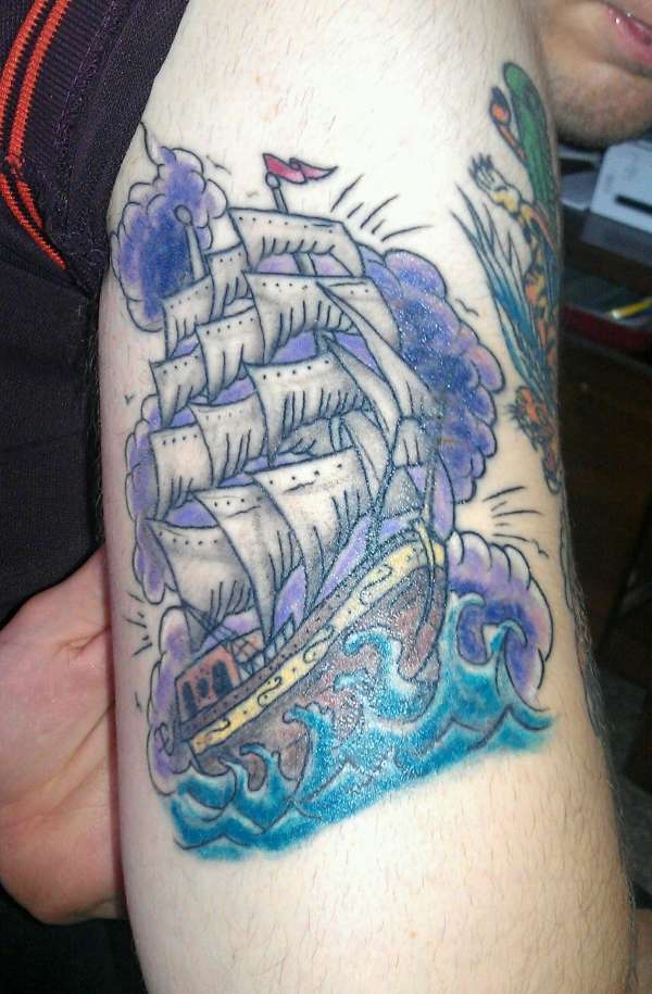 Clipper Ship Tattoo