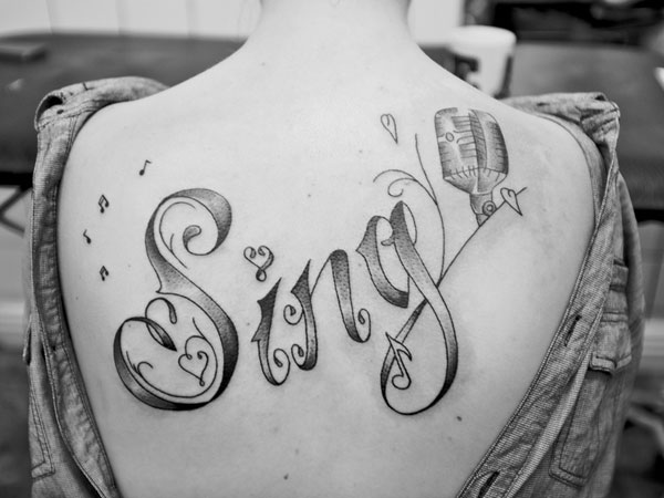 Tatouage de chanson cool