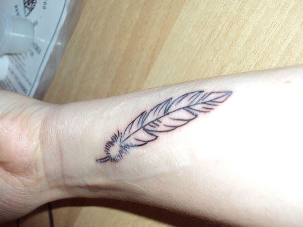 Tatouage De Plume Cool