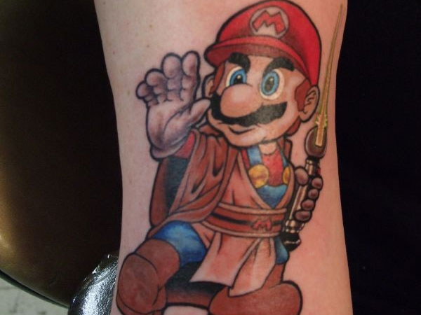 Tatouage Mario Arts Martiaux