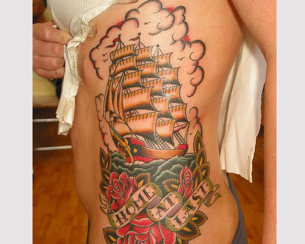 Tatouage De Bateau Clipper