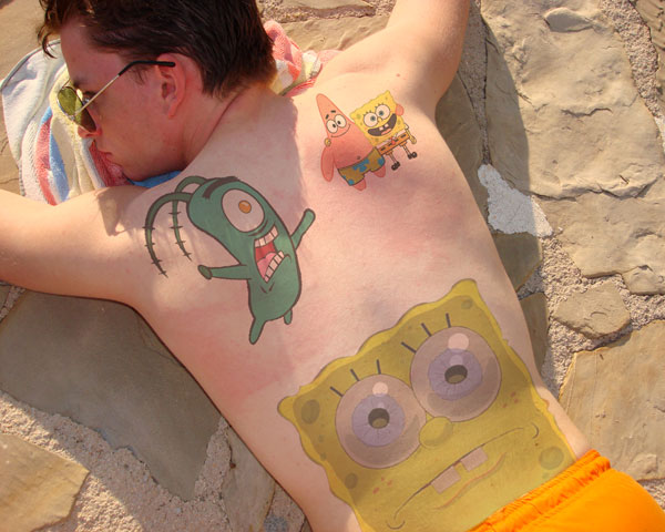 My Sponge Bob Tatoos