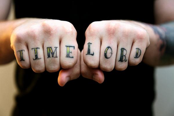 Time Lord Knuckle Tattoo