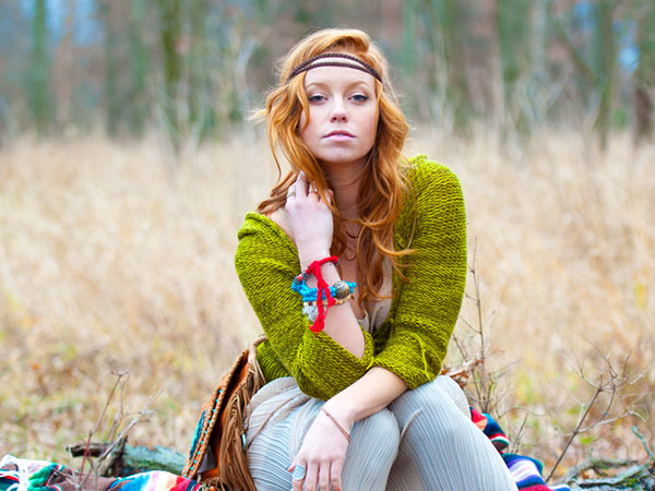 Caramel Boho Hairstyle