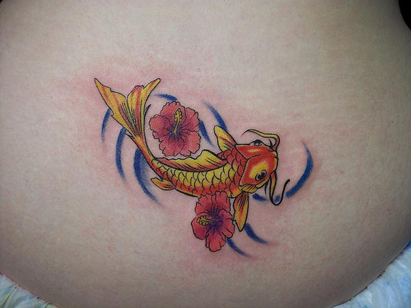 Tatouage De Petit Poisson Koi