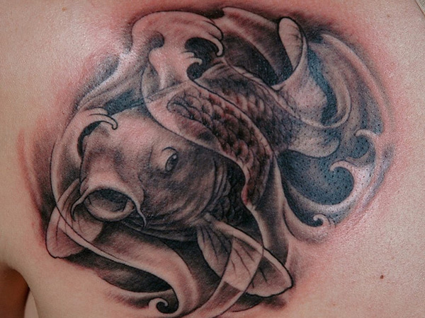 Tatouage de grosse truite