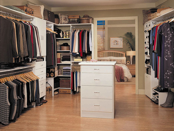 White Walk In Closet